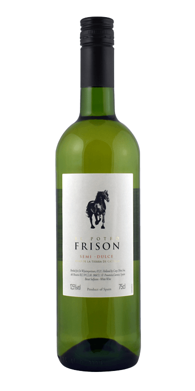 El Potro Frison, VEGAN, Verdejo Viura Blanco Semi Dulce